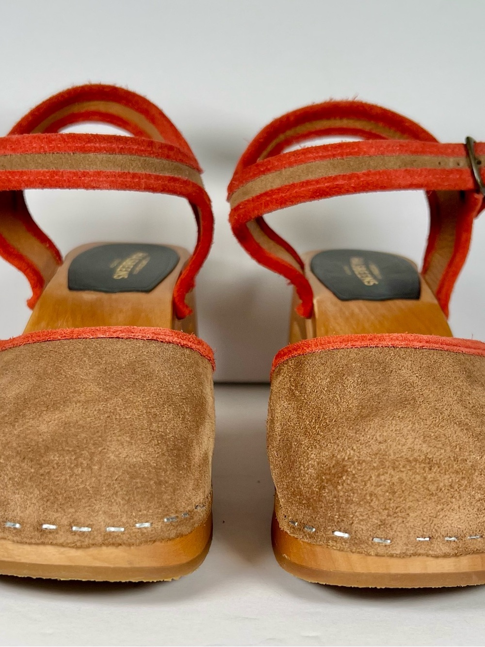 Swedish Hasbeens Piping Suede Clog Sandals EU 39 - Picture 2 of 16